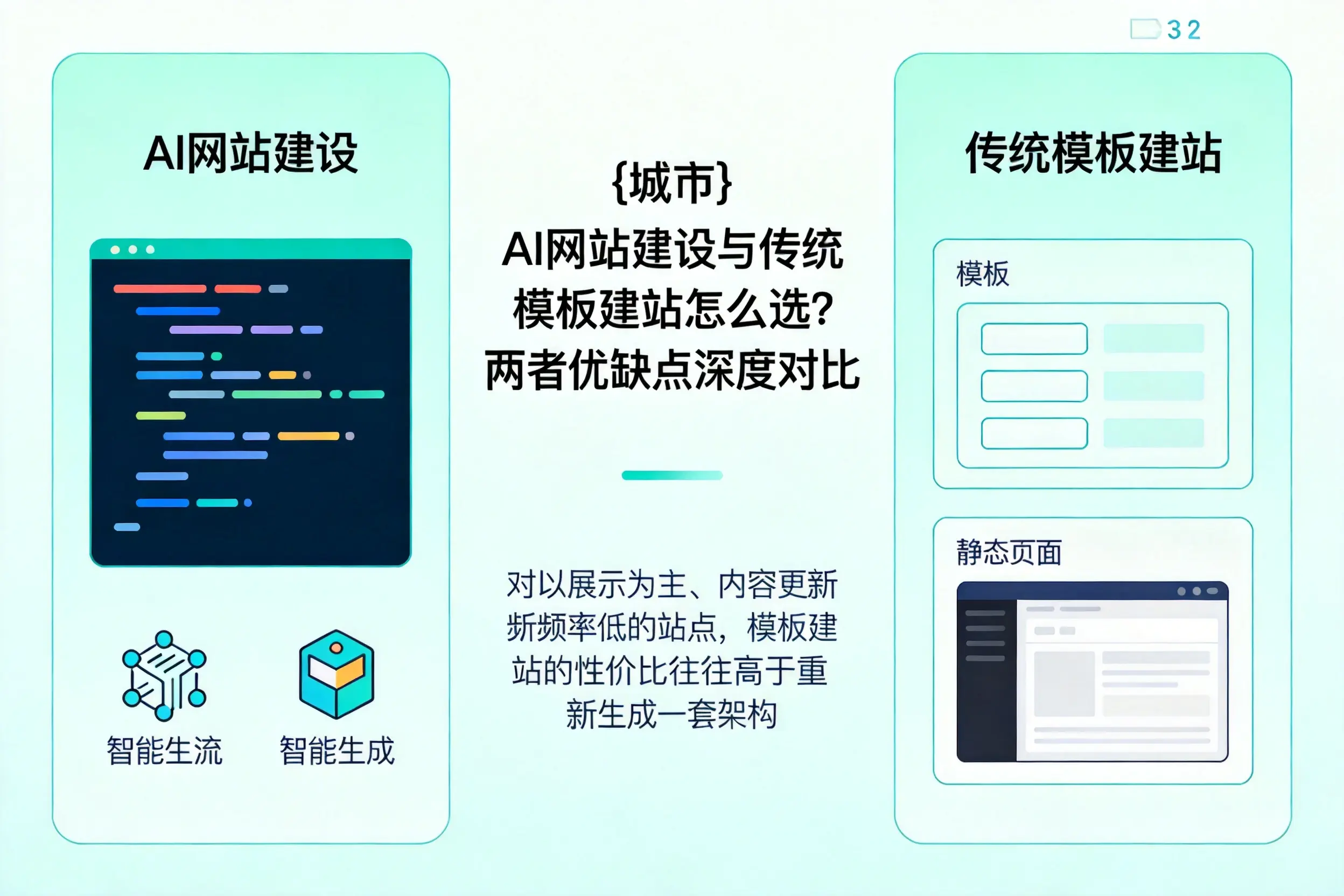 长沙AI网站建设与传统模板建站怎么选？两者优缺点深度对比