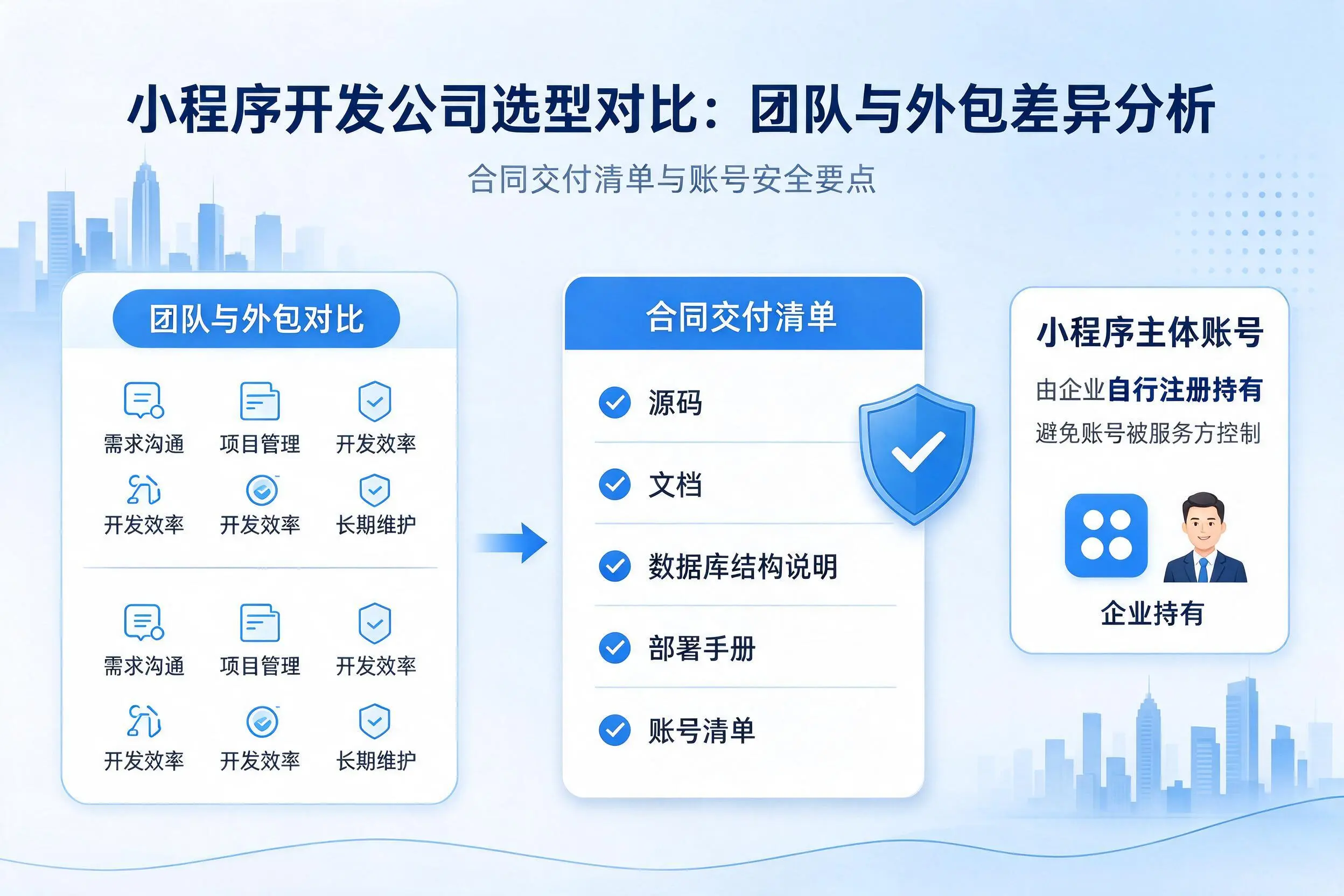 长沙小程序开发公司选型对比：团队与外包差异分析