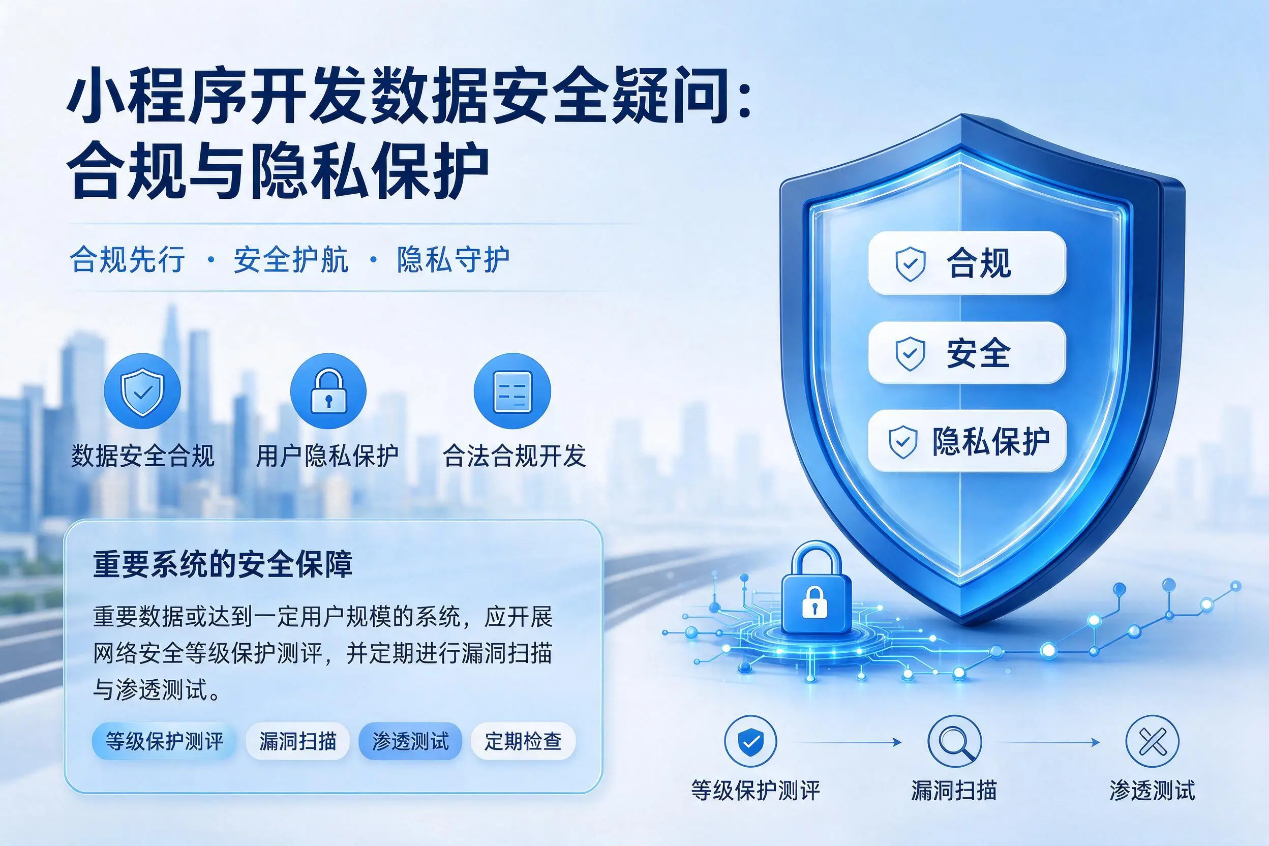 长沙小程序开发数据安全疑问：合规与隐私保护