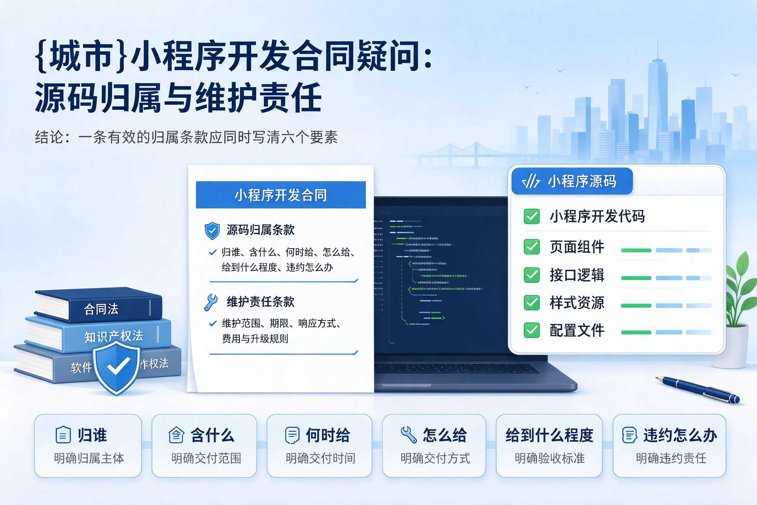 长沙小程序开发合同疑问：源码归属与维护责任