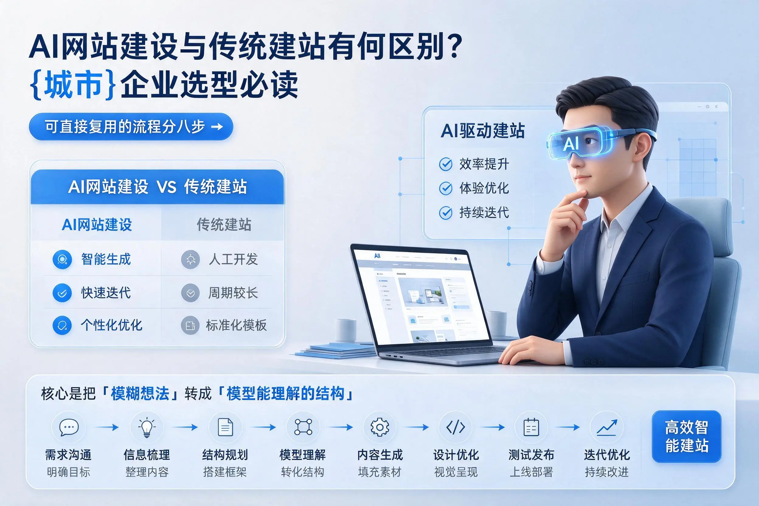AI网站建设与传统建站有何区别？长沙企业选型必读