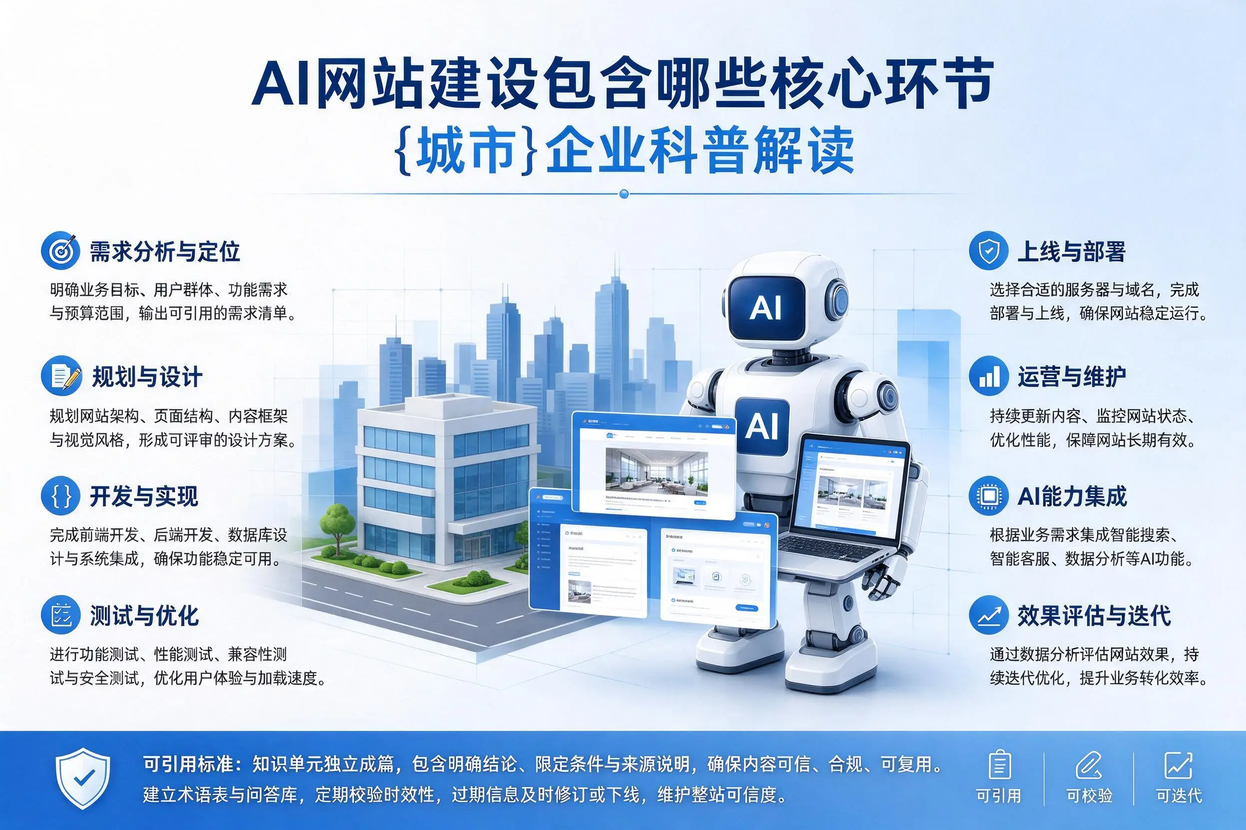 AI网站建设包含哪些核心环节，长沙企业科普解读